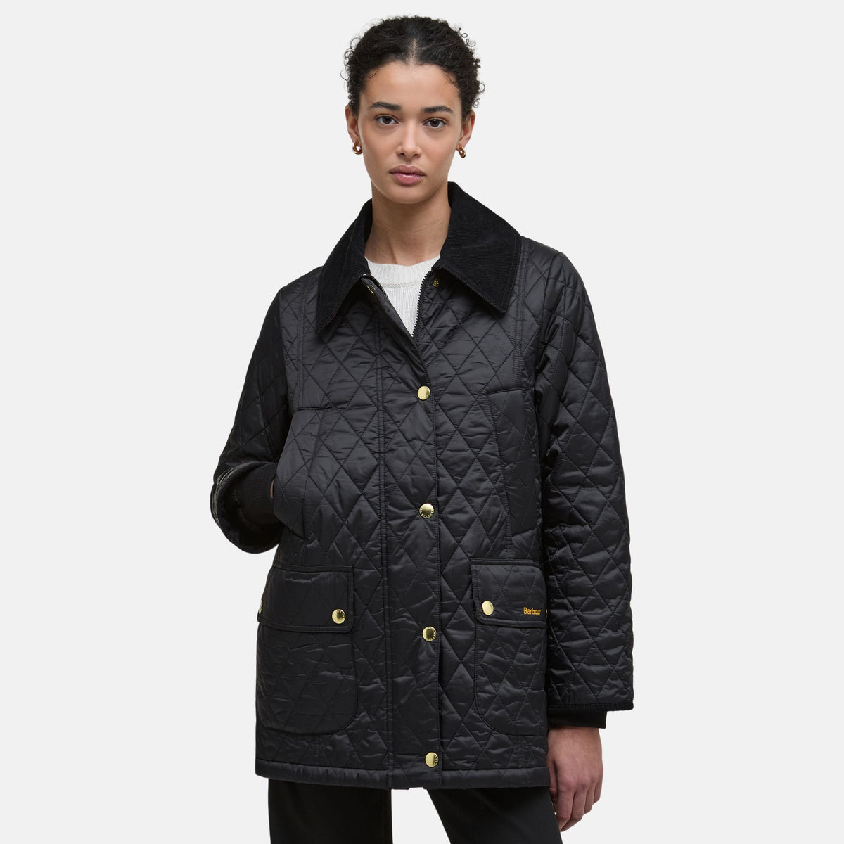 Barbour Women's Modern Beadnell Quilted Jacket in Black Classic