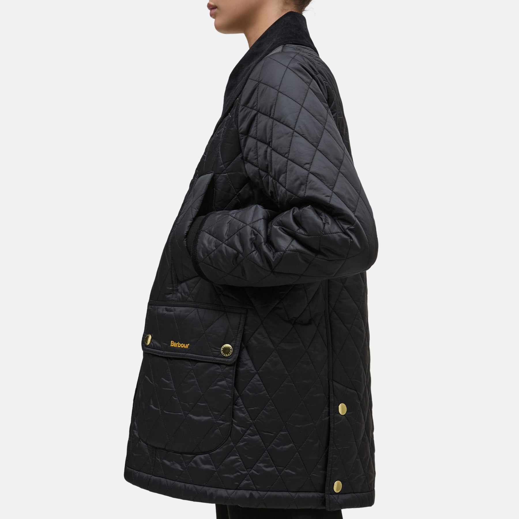 Barbour Women's Modern Beadnell Quilted Jacket in Black Classic