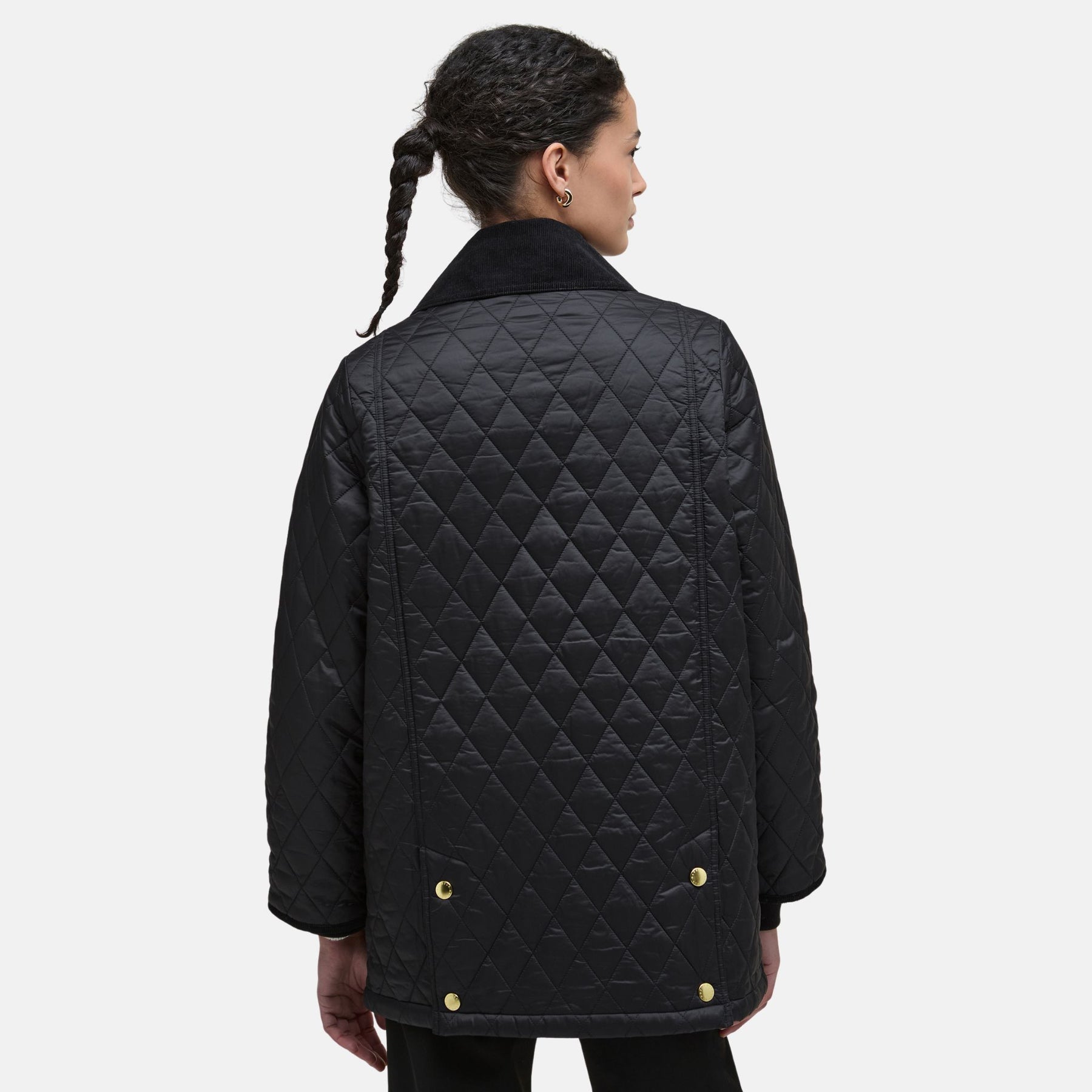 Barbour Women's Modern Beadnell Quilted Jacket in Black Classic