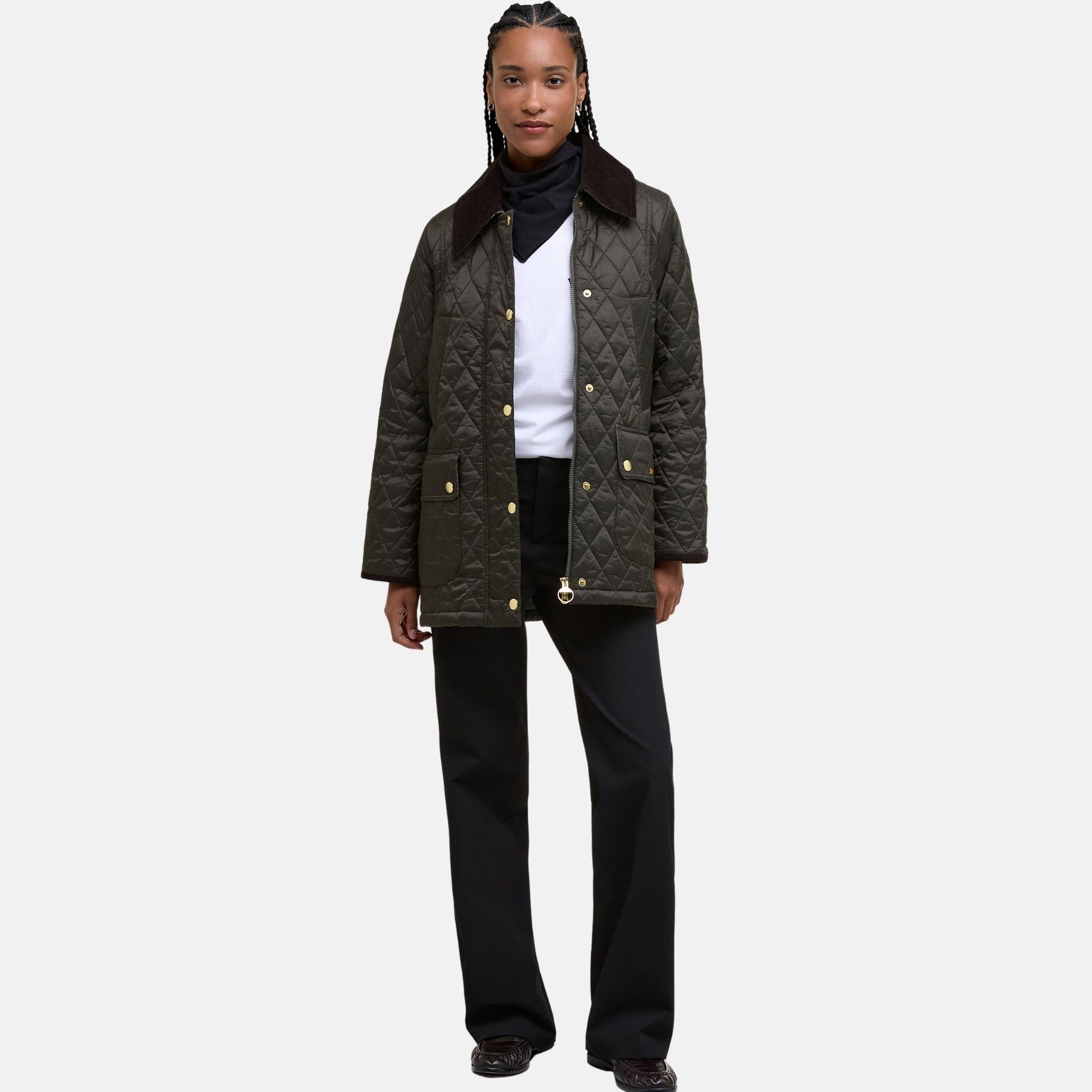 Barbour Women's Modern Beadnell Quilted Jacket in Sage & Ancient