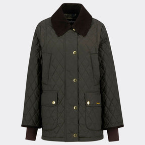 Barbour Women's Modern Beadnell Quilted Jacket in Sage & Ancient