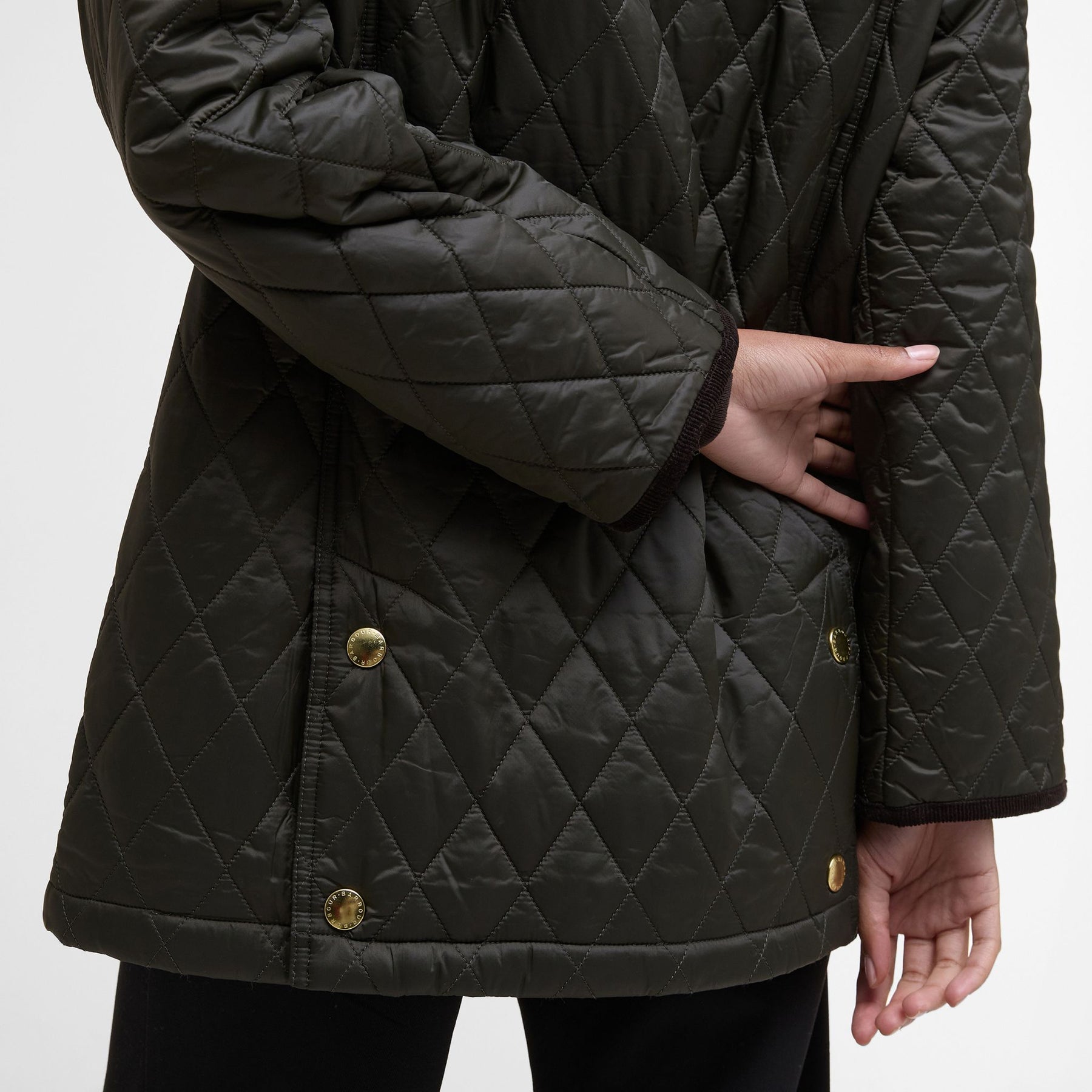 Barbour Women's Modern Beadnell Quilted Jacket in Sage & Ancient