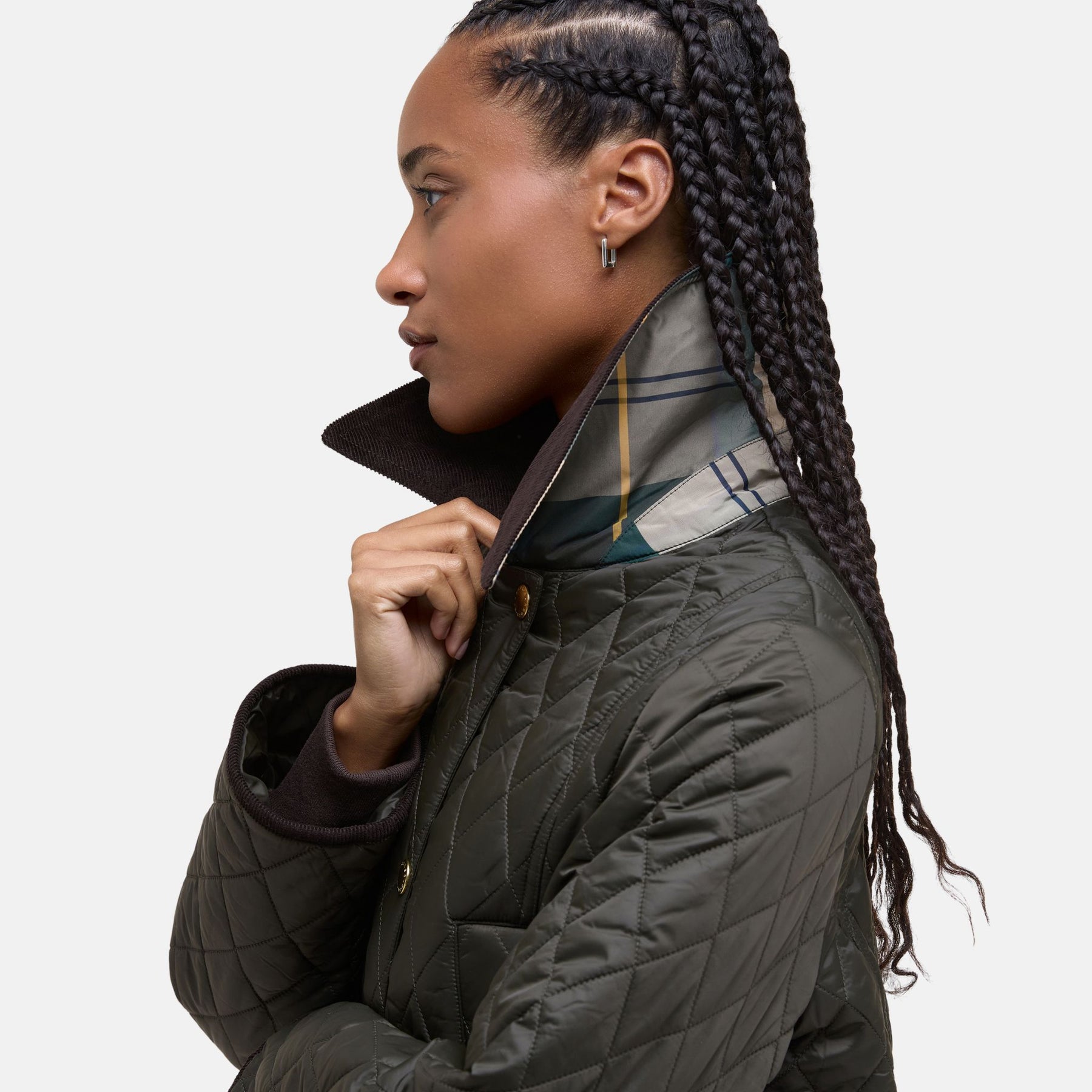 Barbour Women's Modern Beadnell Quilted Jacket in Sage & Ancient