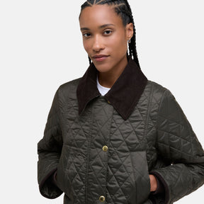 Barbour Women's Modern Beadnell Quilted Jacket in Sage & Ancient