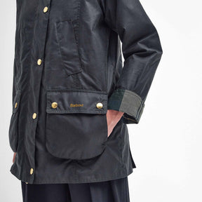 Barbour Women's Modern Beadnell Waxed Jacket in Sage & Ancient