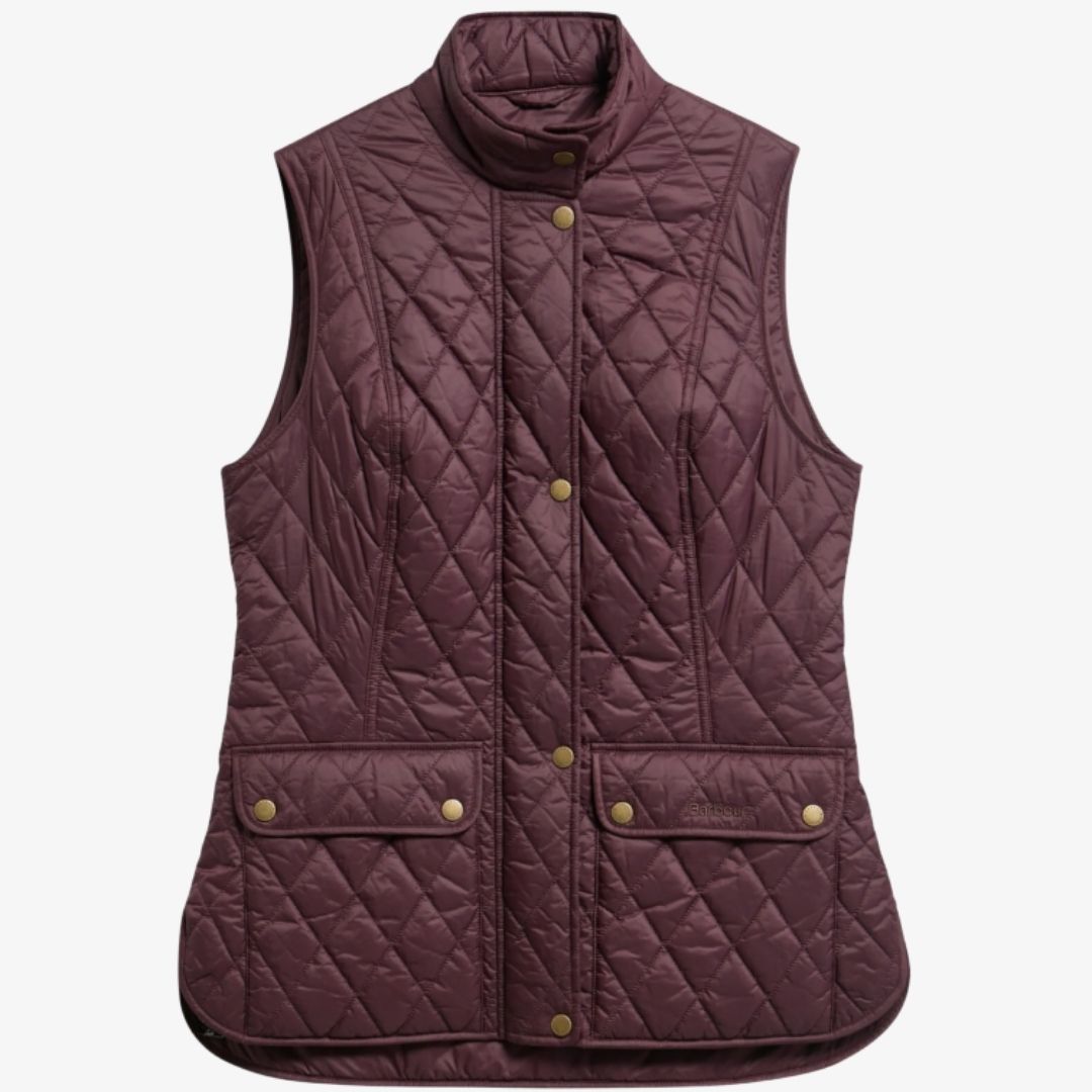 Barbour Women's Otterburn Quilted Gilet in Fig