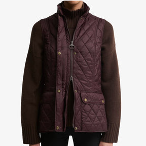 Barbour Women's Otterburn Quilted Gilet in Fig