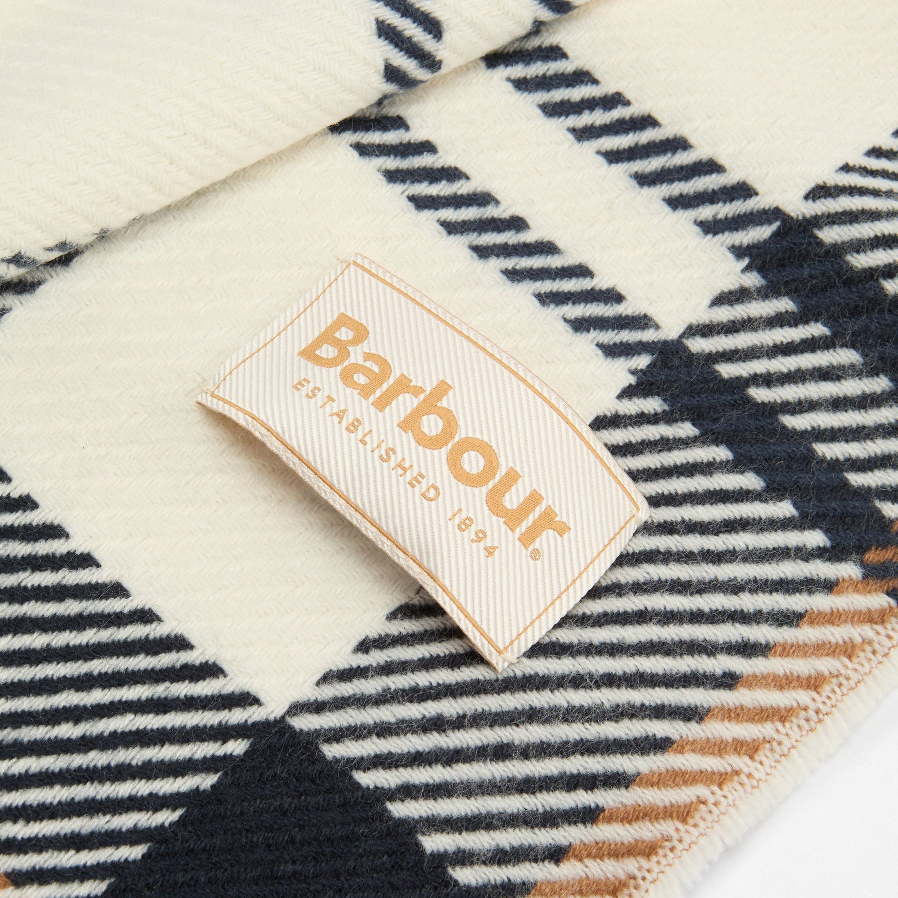 Barbour Women's Pendle Beanie & Blair Scarf Gift Set in Hessian Navy
