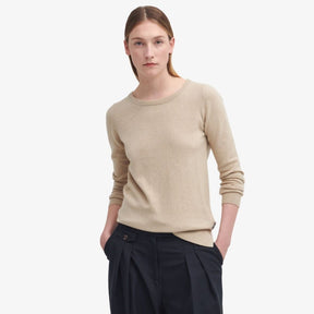 Barbour Women's Pendle Knit Jumper in Honey/Birch