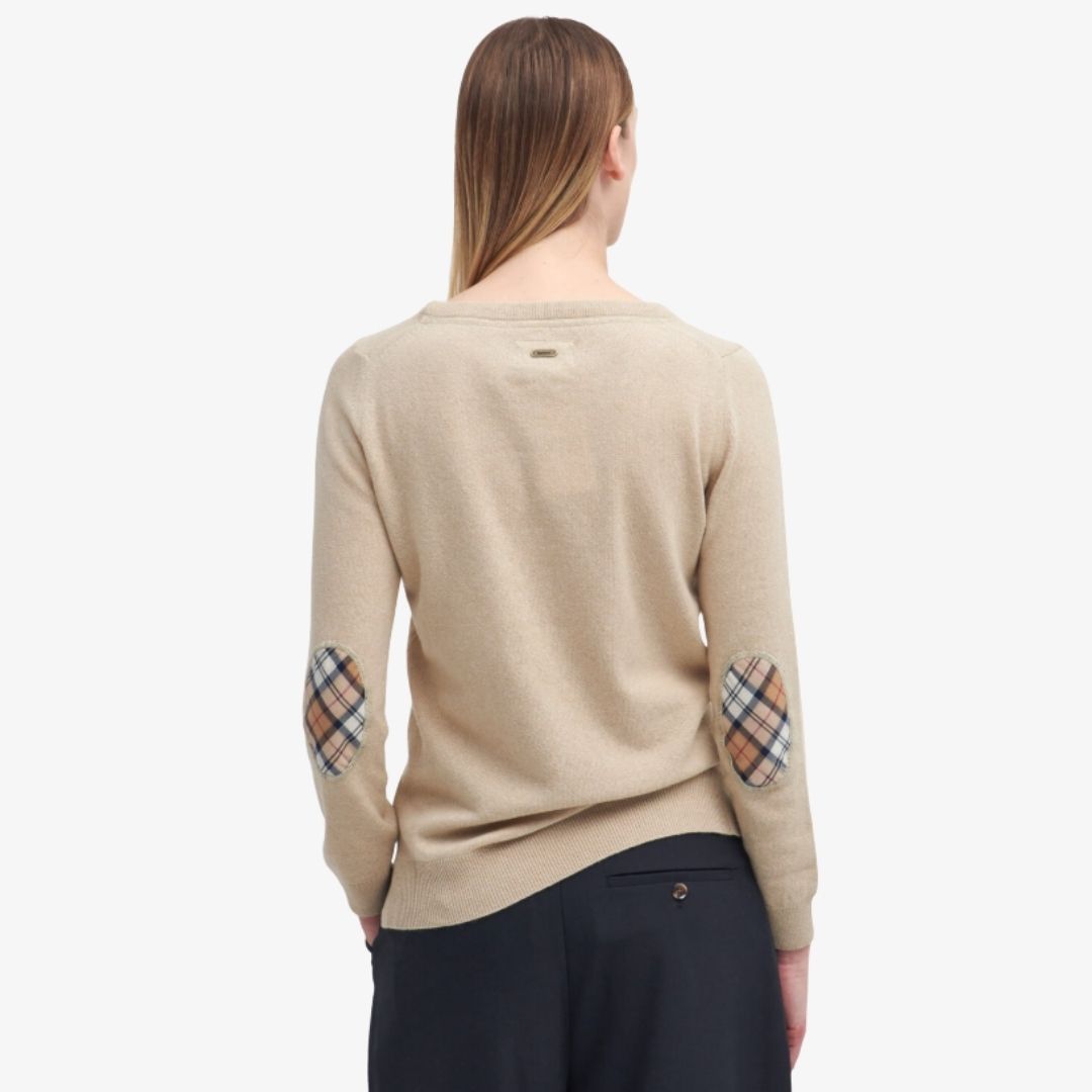 Barbour Women's Pendle Knit Jumper in Honey/Birch