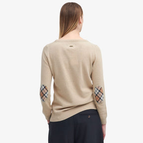 Barbour Women's Pendle Knit Jumper in Honey/Birch