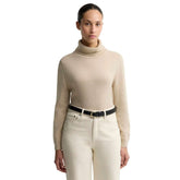 Barbour Women's Pendle Knit Roll Kneck Jumper in Honey/Birch