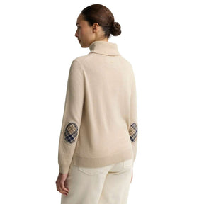 Barbour Women's Pendle Knit Roll Kneck Jumper in Honey/Birch