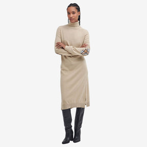 Barbour Women's Pendle Knitted Midi Dress in Honey