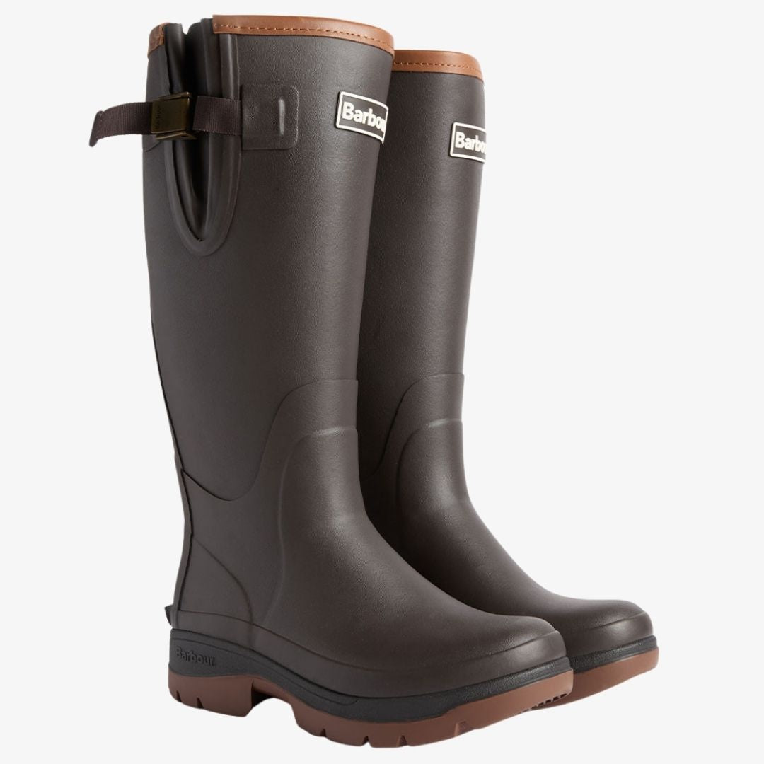 Barbour Women's Tempest Tall Wellington Boots in Brown