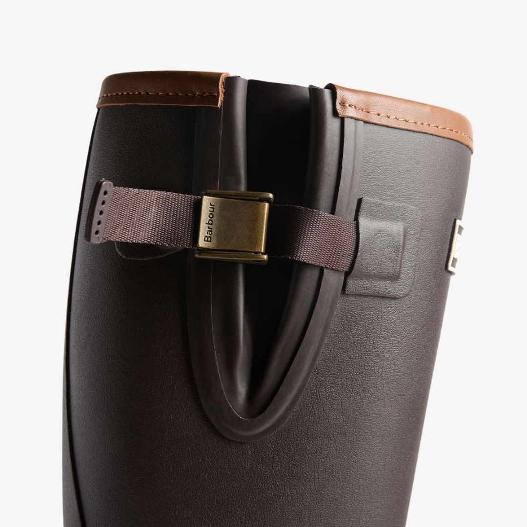 Barbour Women's Tempest Tall Wellington Boots in Brown
