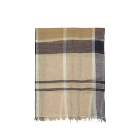 Barbour Abigail Tartan Scarf in Dress Navy