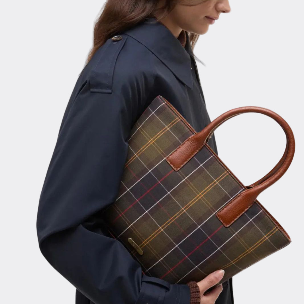 Barbour Birch Tartan Tote Bag in Classic Tartan