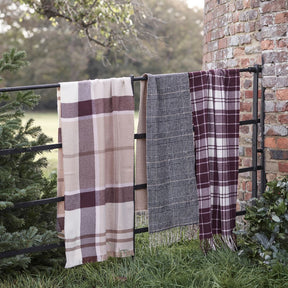 Barbour Blair Tartan Scarf in Muted Cabernet