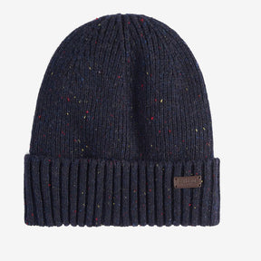 Barbour Carlton Fleck Beanie & Scarf Gift Set in Navy