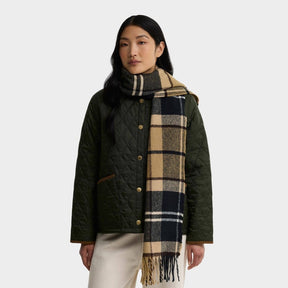 Barbour Deanna Tartan Scarf in Birchwood Dress
