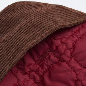 Barbour Dog Bone Quilted Dog Coat in Cranberry