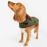 Barbour Dog Bone Quilted Dog Coat in Dark Olive