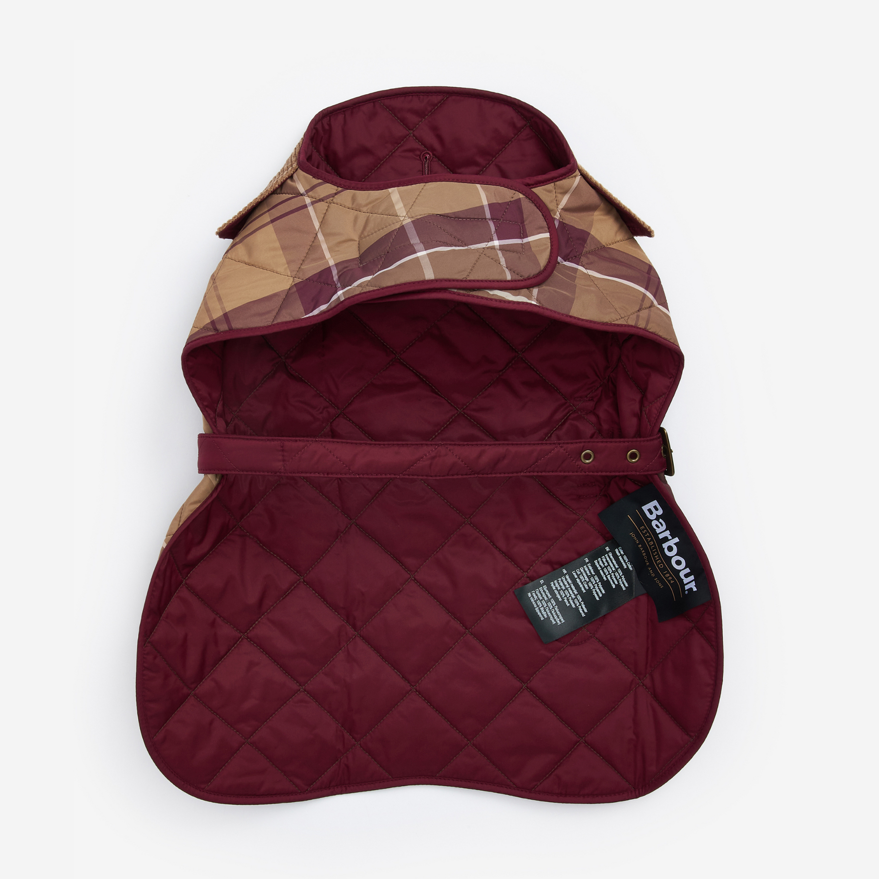 Barbour Dog Coat in Muted Cabernet