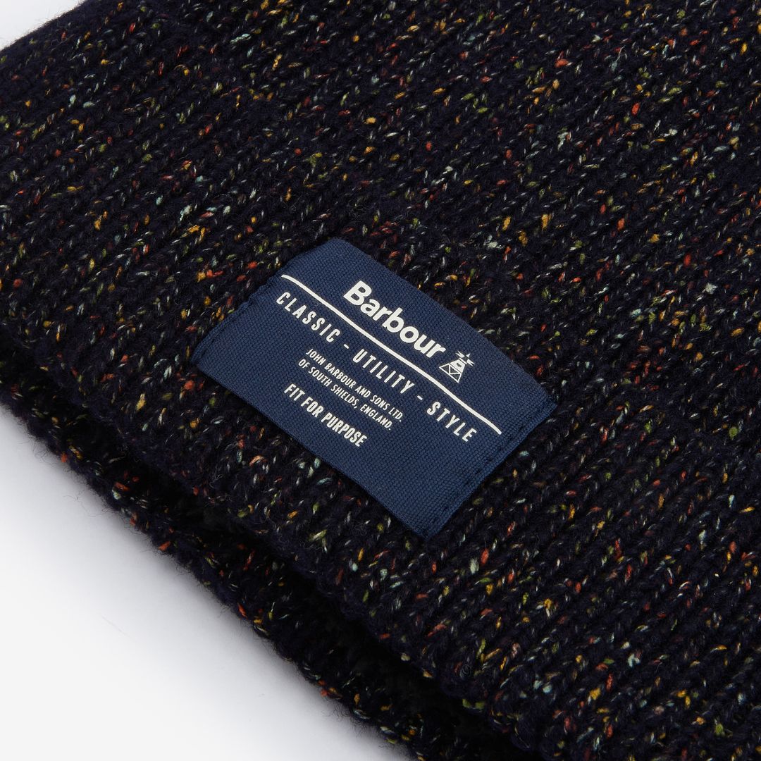 Barbour Eston Beanie in Classic Navy