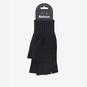 Barbour Fingerless Gloves in Black