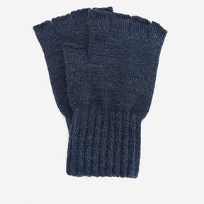 Barbour Fingerless Gloves in Navy