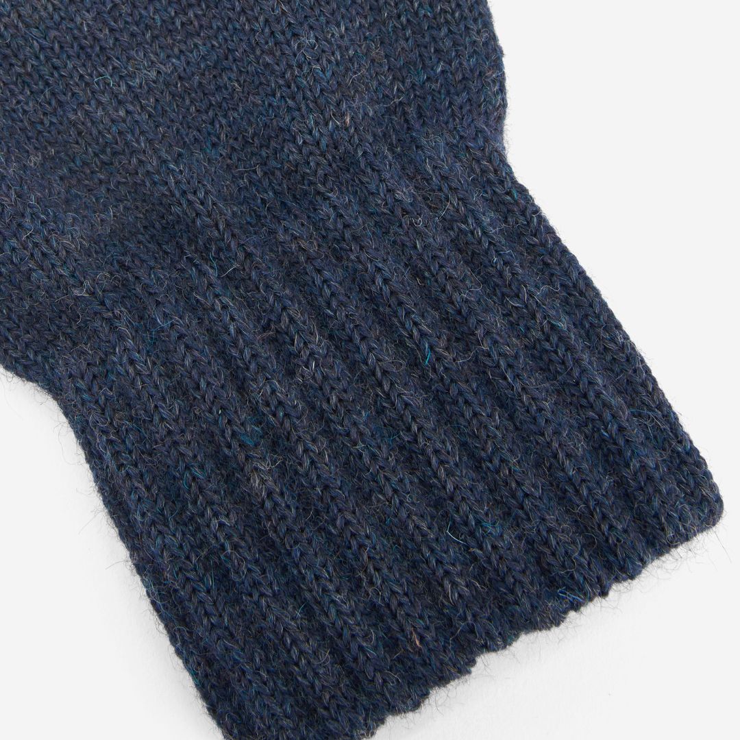 Barbour Fingerless Gloves in Navy