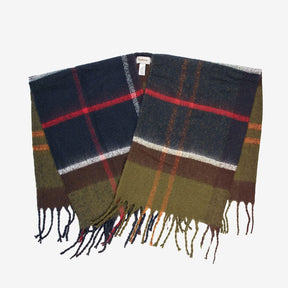 Barbour Isla Boucle Serape in Classic Tartan