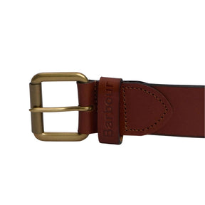 Barbour Men's Allanton Leather Belt in Natural Tan