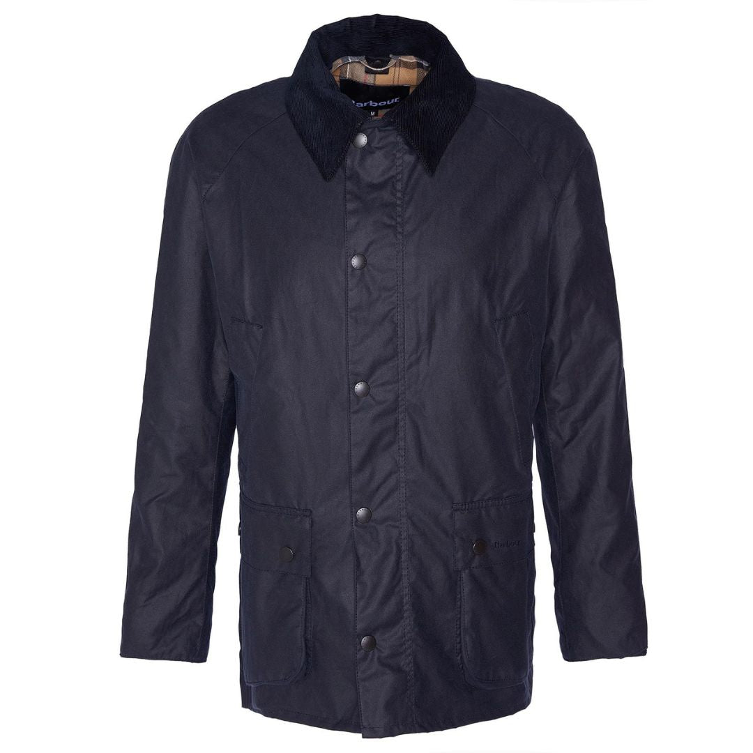 Barbour Men's Ashby Waxed Jacket in Navy