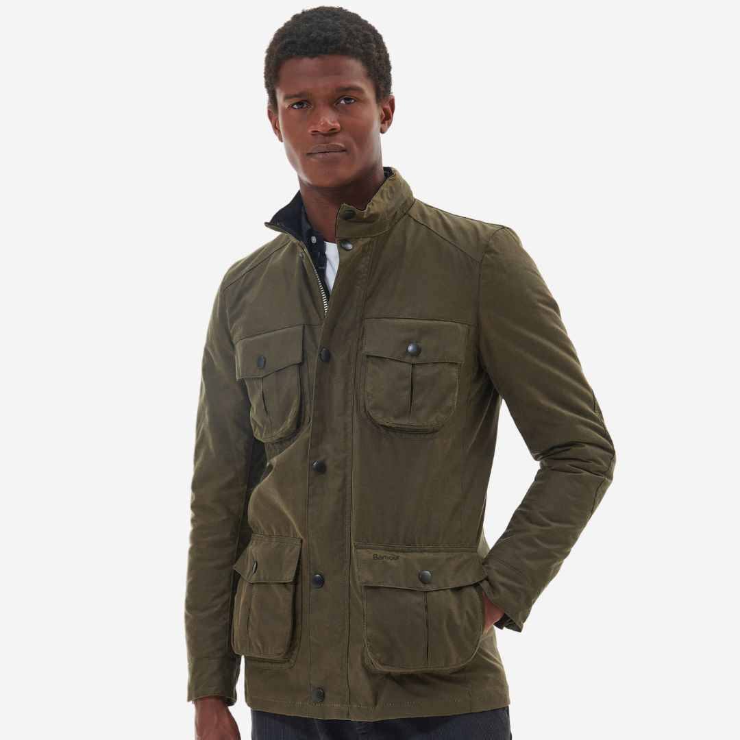 Barbour Men's Corbridge Wax Jacket in Olive