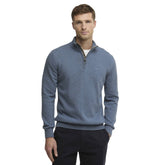 Barbour Men's Cotton Quarter-Zip Jumper in Dusk Blue