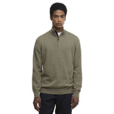 Barbour Men's Cotton Quarter-Zip Jumper in Smokey Olive