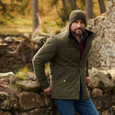 Barbour Men's Elter Quilted Jacket in Olive
