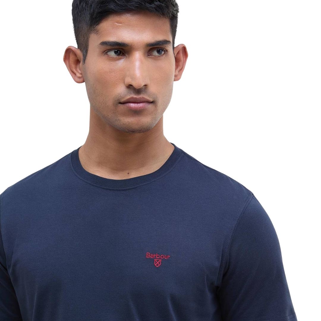 Barbour Men's Essential Sports T-Shirt in Classic Navy