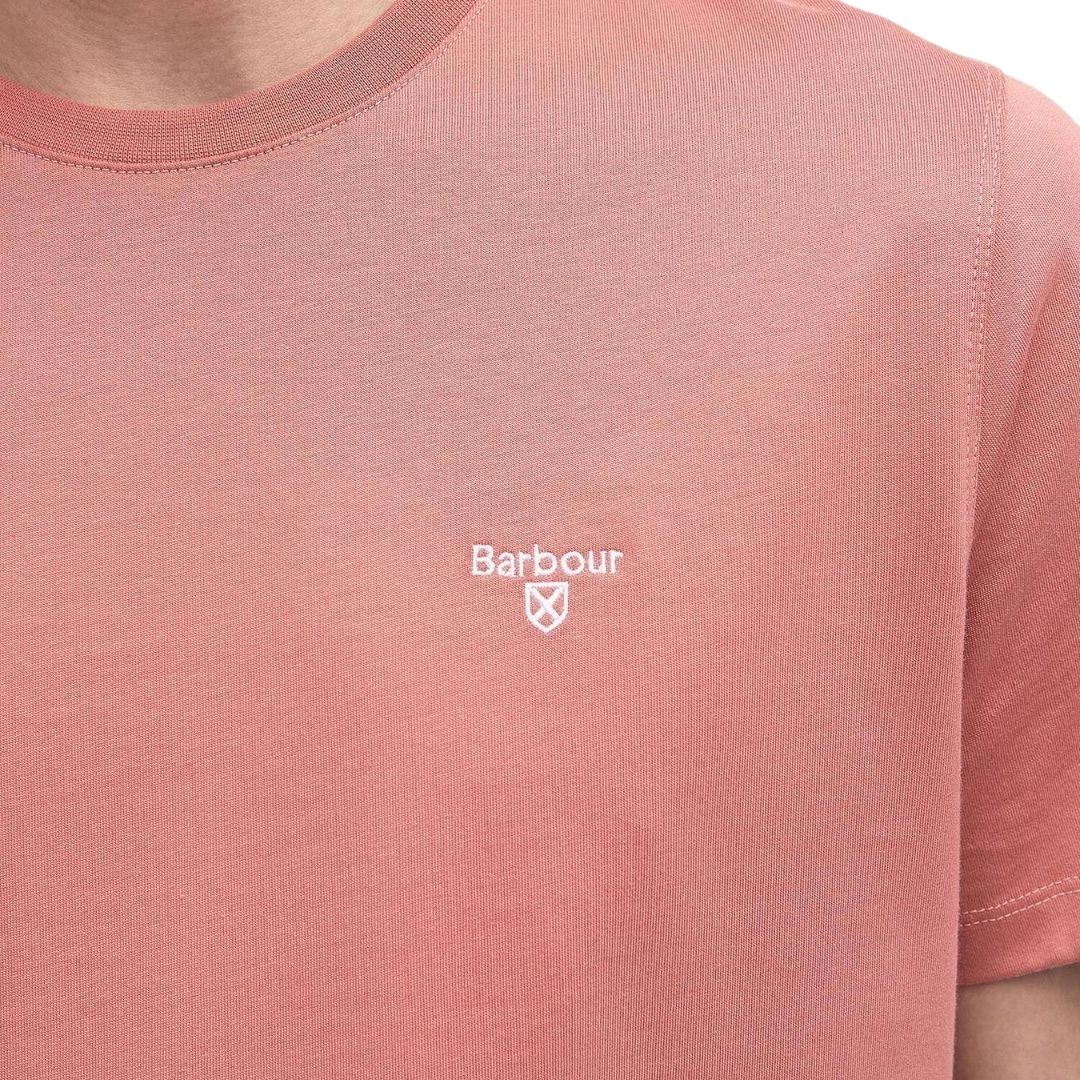 Barbour Men's Essential Sports T-Shirt in Pink Clay
