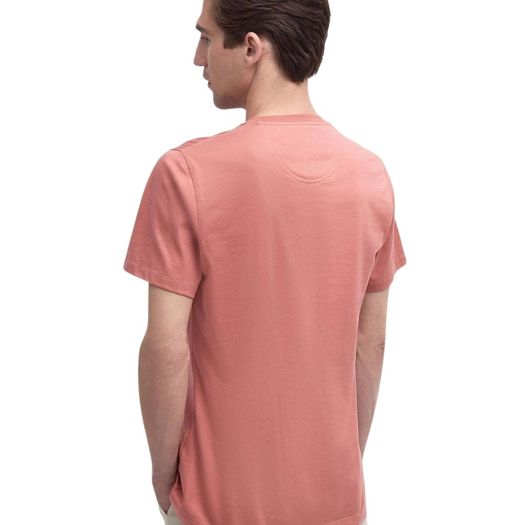 Barbour Men's Essential Sports T-Shirt in Pink Clay