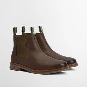 Barbour Men's Farsley Chelsea Boots in Choco