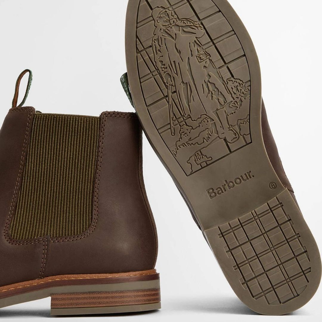 Barbour Men's Farsley Chelsea Boots in Choco