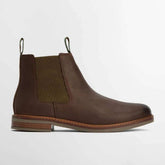 Barbour Men's Farsley Chelsea Boots in Chocolate