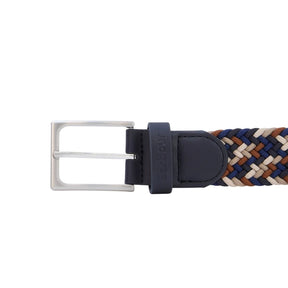 Barbour Men's Ford Belt in Navy and Rust Mix