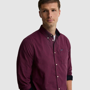 Barbour Men's Harbourwall Gingham Shirt in Red