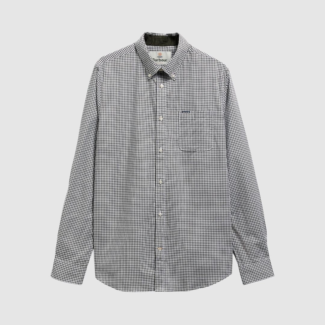 Barbour Men's Harbourwall Gingham Shirt in Sage