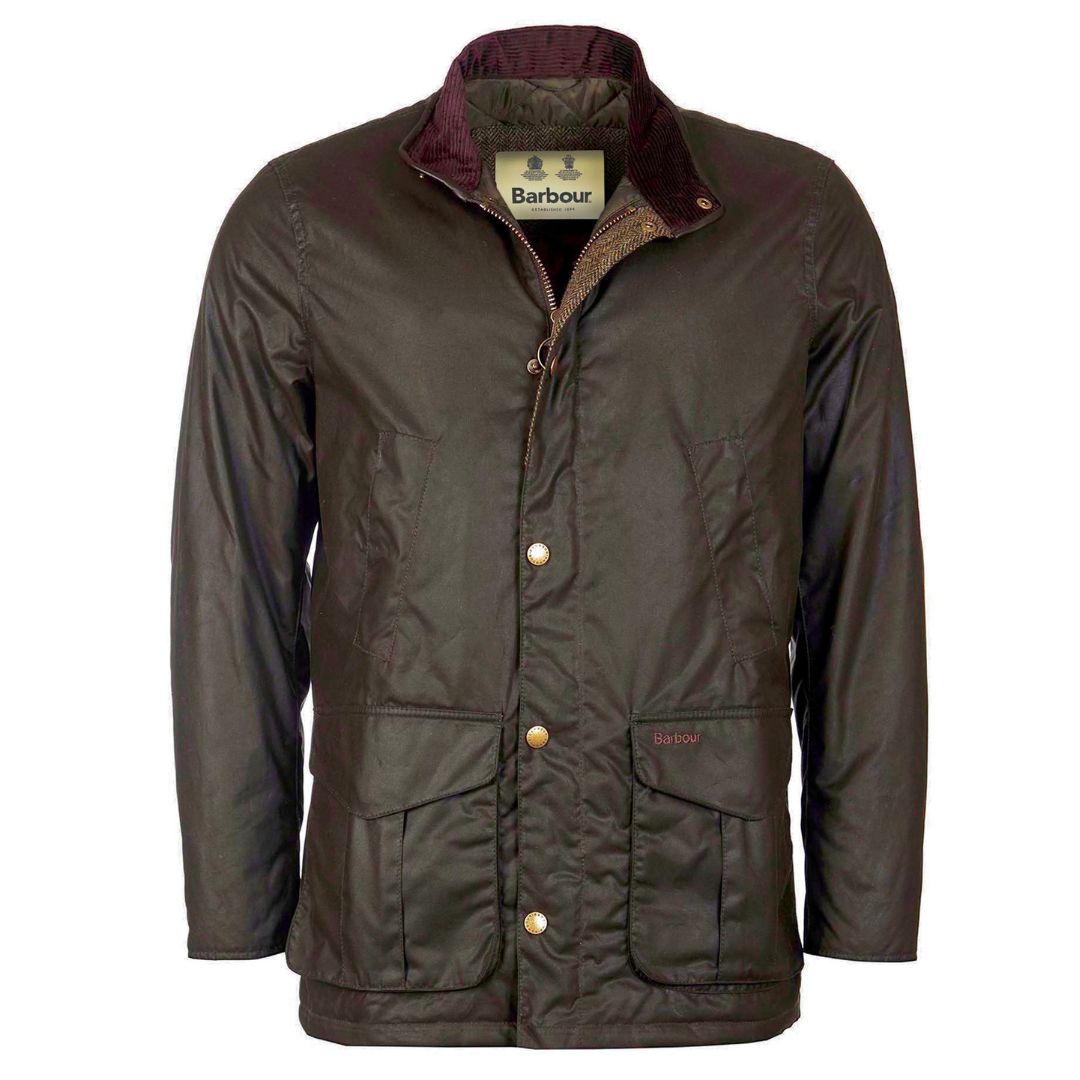 Barbour Men's Hereford Wax Jacket in Olive