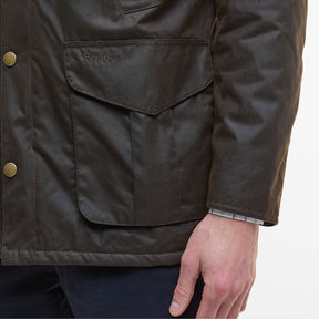 Barbour Men's Hereford Waxed Jacket in Olive